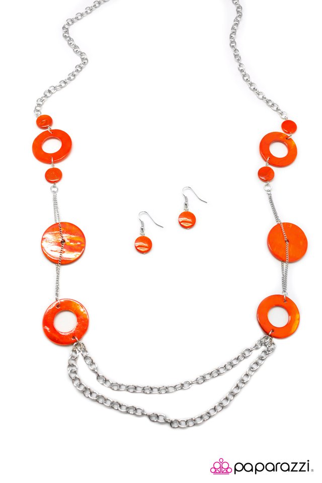 Paparazzi ♥ As You Wish - Orange ♥ Necklace