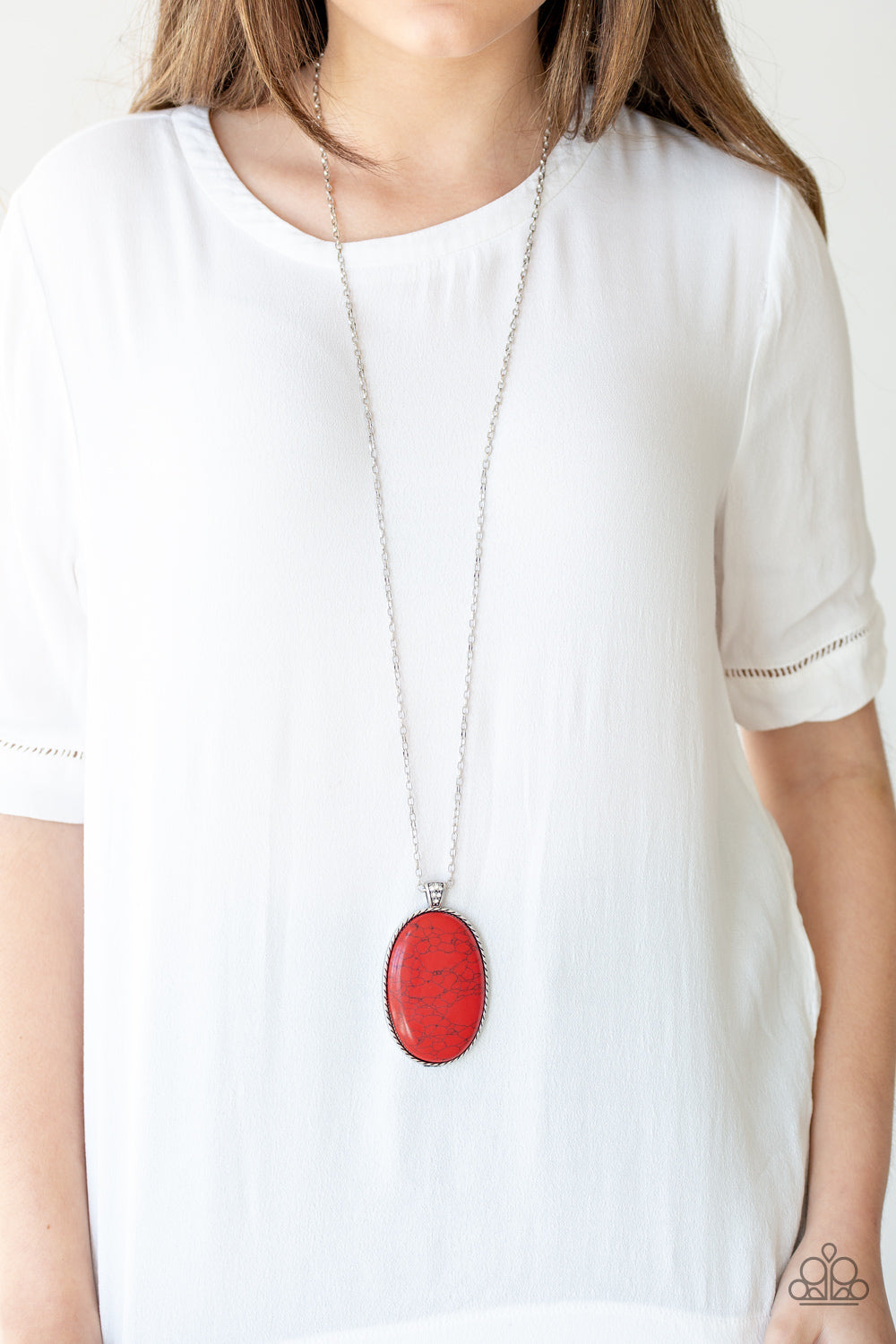 Paparazzi ♥ Stone Stampede - Red ♥  Necklace