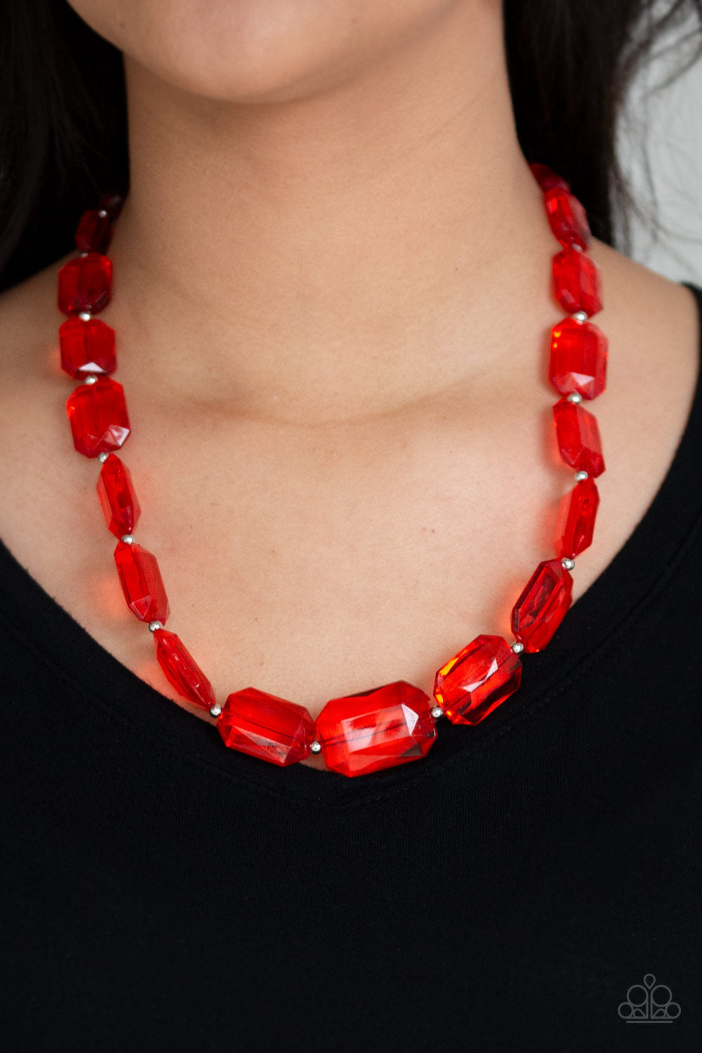 Paparazzi ♥ ICE Versa - Red ♥  Necklace