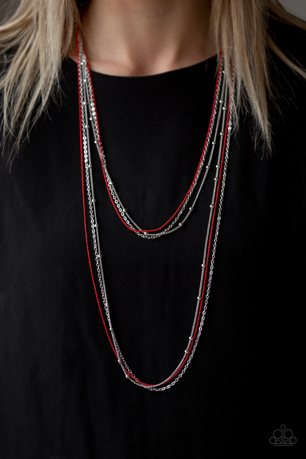 Paparazzi ♥ What A COLORFUL World - Red ♥  Necklace