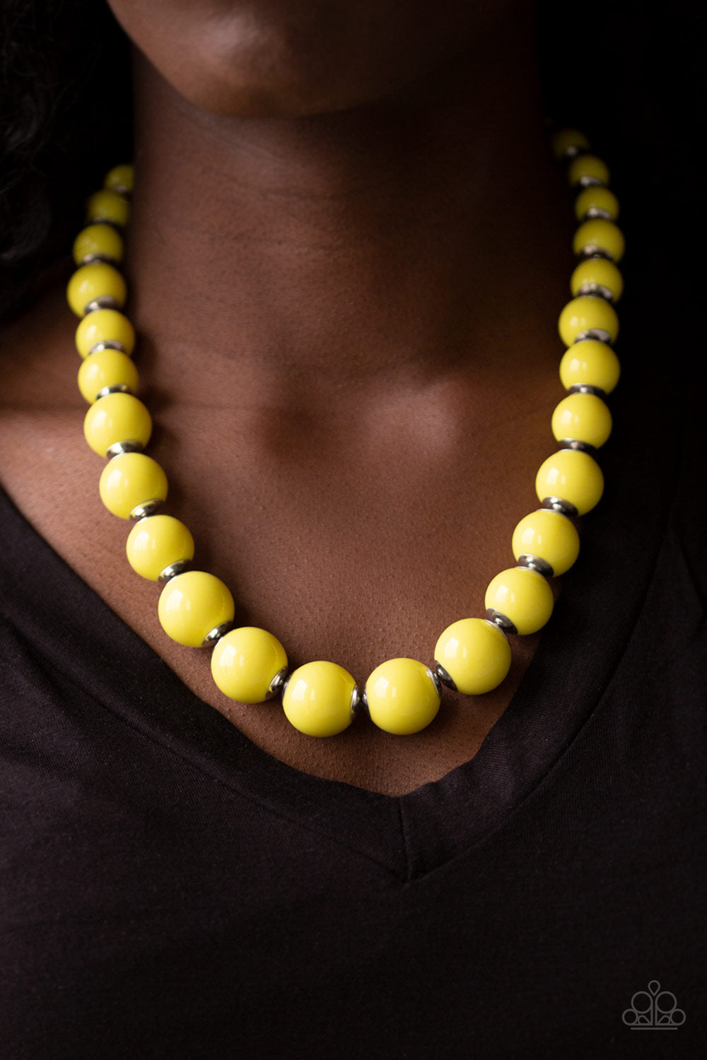 Paparazzi ♥ Everyday Eye Candy - Yellow ♥  Necklace