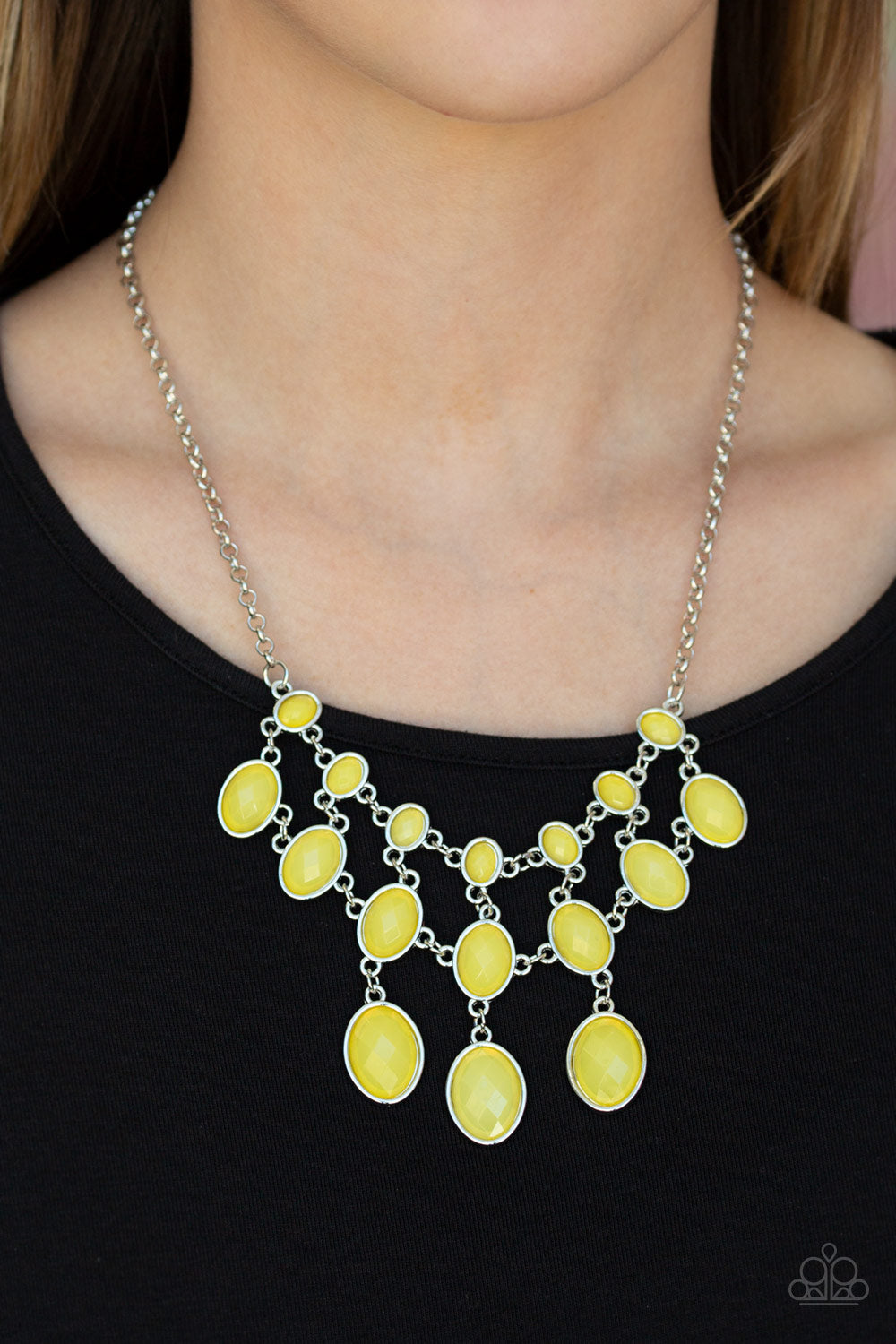 Paparazzi ♥ Mermaid Marmalade - Yellow ♥  Necklace