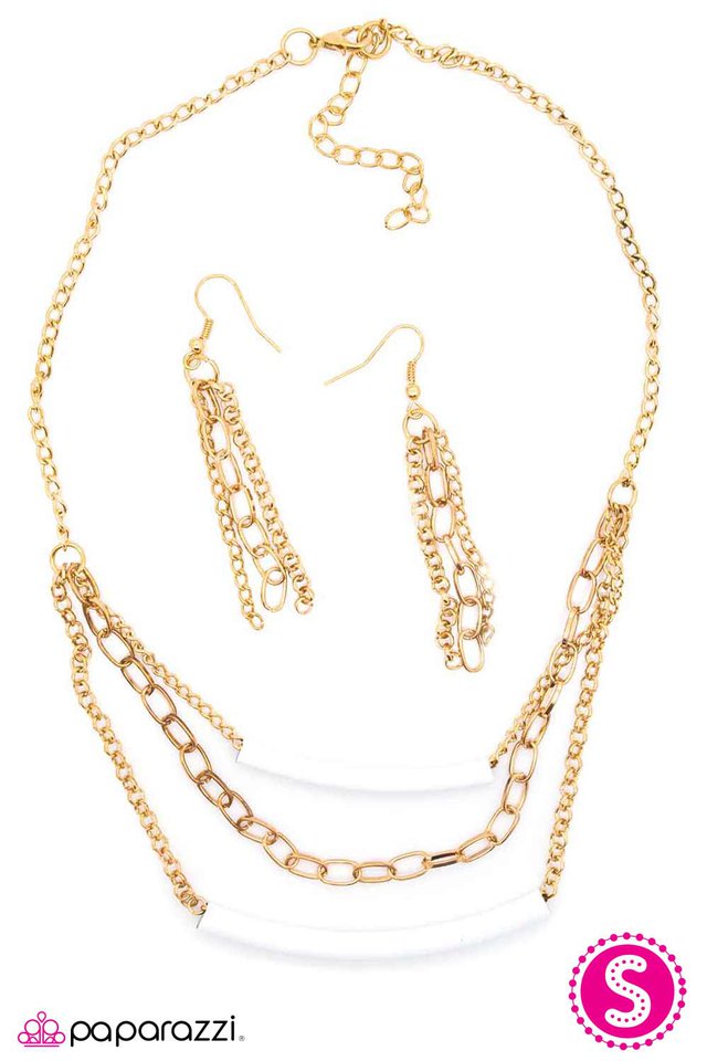 Paparazzi ♥ In the Swing of Things - White ♥ Necklace