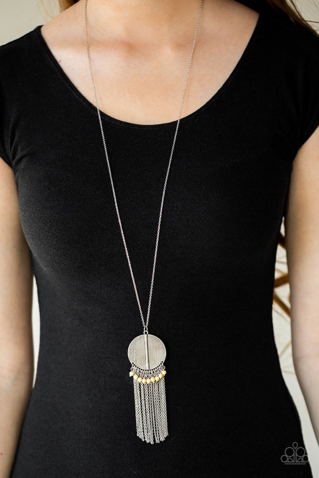 Paparazzi ♥ Get A ROAM! - Yellow ♥ Necklace