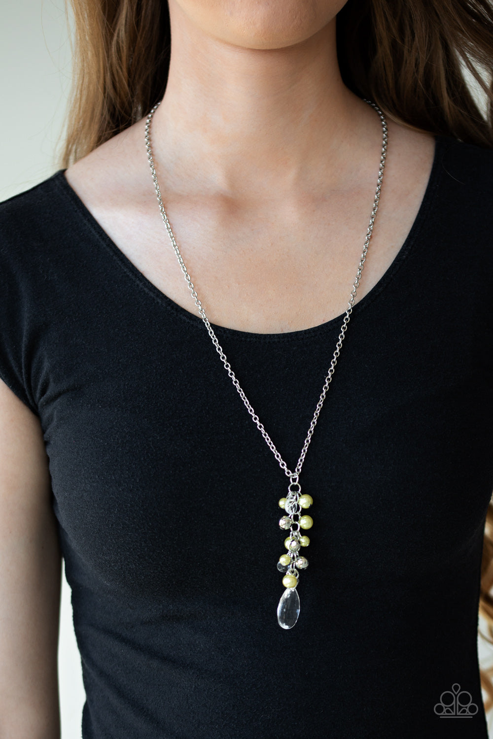 Paparazzi ♥ Teardrop Serenity - Yellow ♥  Necklace