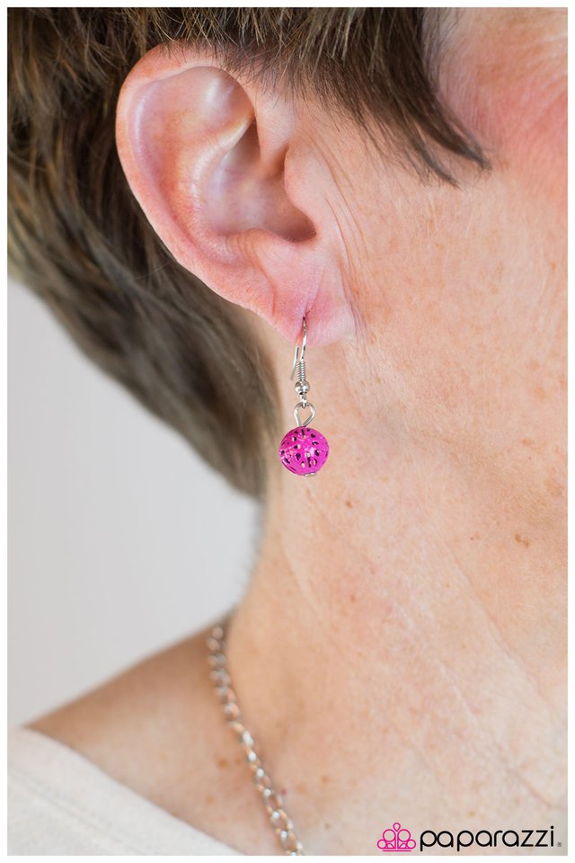 Paparazzi ♥ Having A Ball - Pink ♥ Necklace