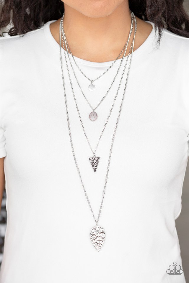 Paparazzi ♥ Grounded In ARTIFACT - Silver ♥ Necklace