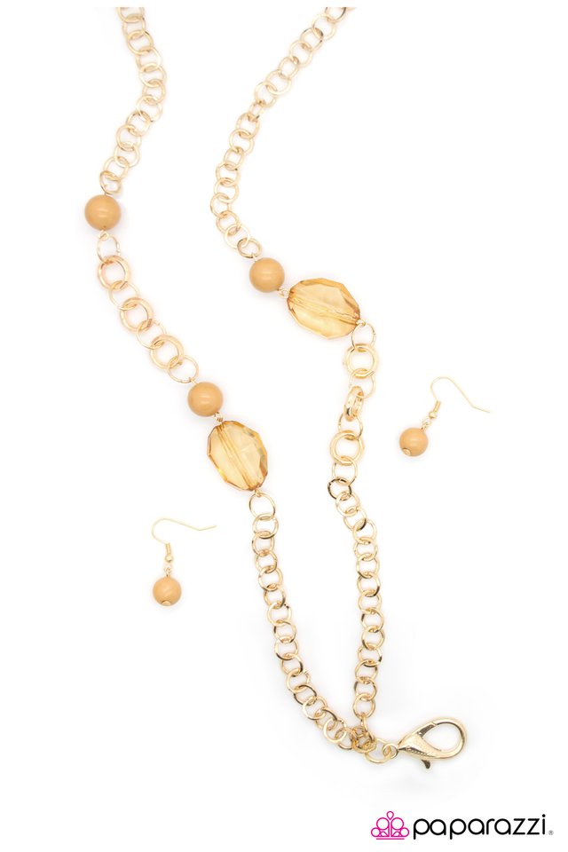 Paparazzi ♥ Meeting Of the Minds - Brass ♥ Necklace