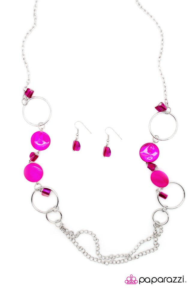 Paparazzi ♥ Chalk It Up - Pink ♥ Necklace