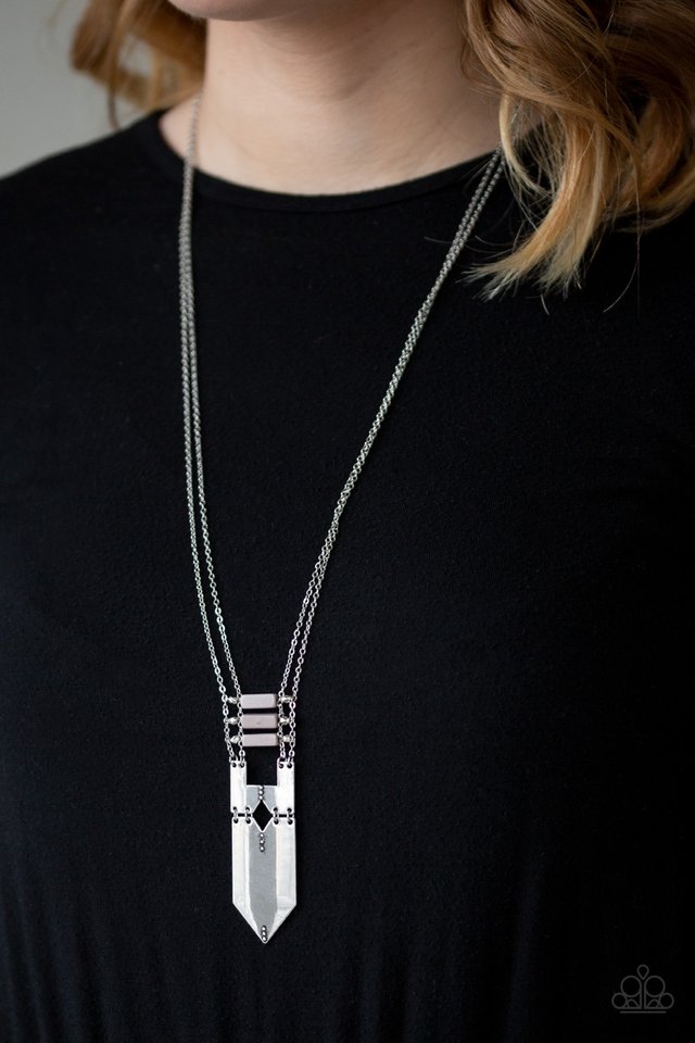 Paparazzi ♥ Triassic Era - Silver ♥ Necklace