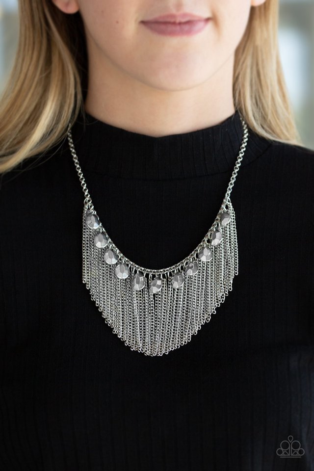 Paparazzi ♥ Bragging Rights - Silver ♥ Necklace