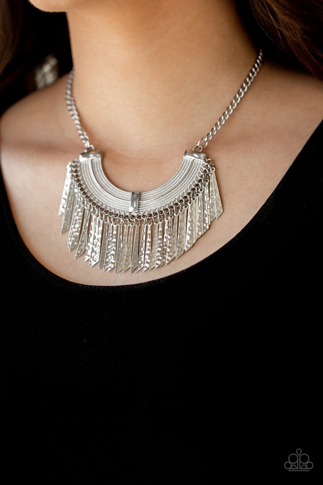 Paparazzi ♥ Impressively Incan - Silver ♥ Necklace
