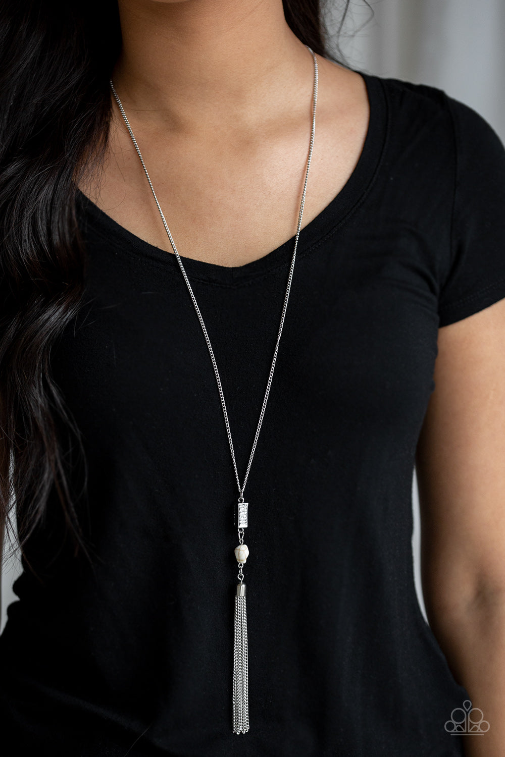 Paparazzi ♥ Wild Horse Wonder - White ♥  Necklace