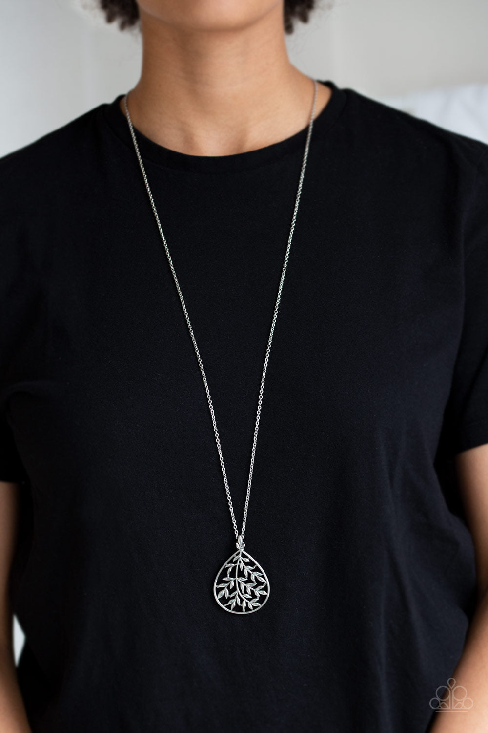 Paparazzi ♥ BOUGH Down - Silver ♥  Necklace