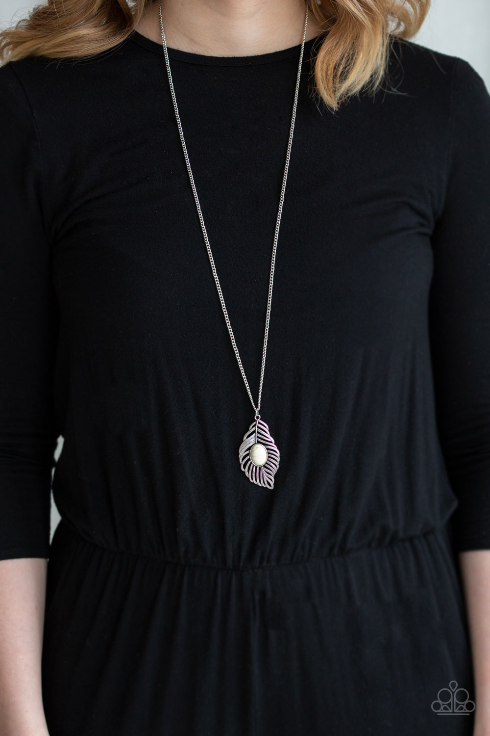 Paparazzi ♥ Flight Path - White ♥  Necklace