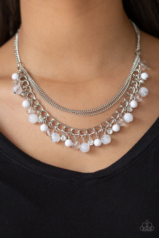 Paparazzi ♥ Wait and SEA - White ♥ Necklace