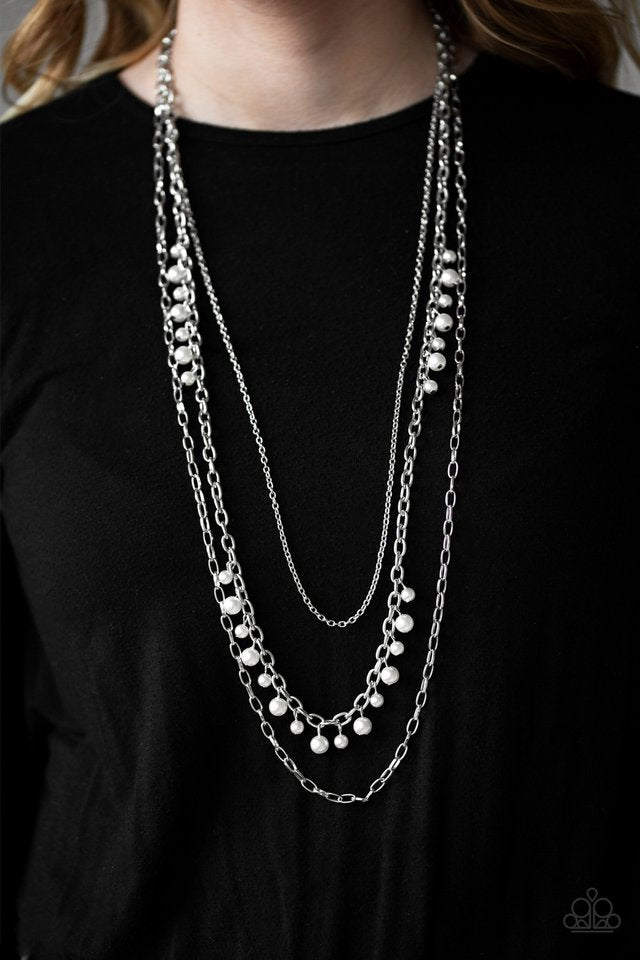 Paparazzi ♥ Pearl Pageant - White ♥ Necklace