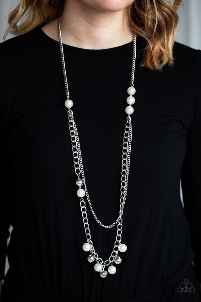 Paparazzi ♥ Modern Musical - White ♥ Necklace