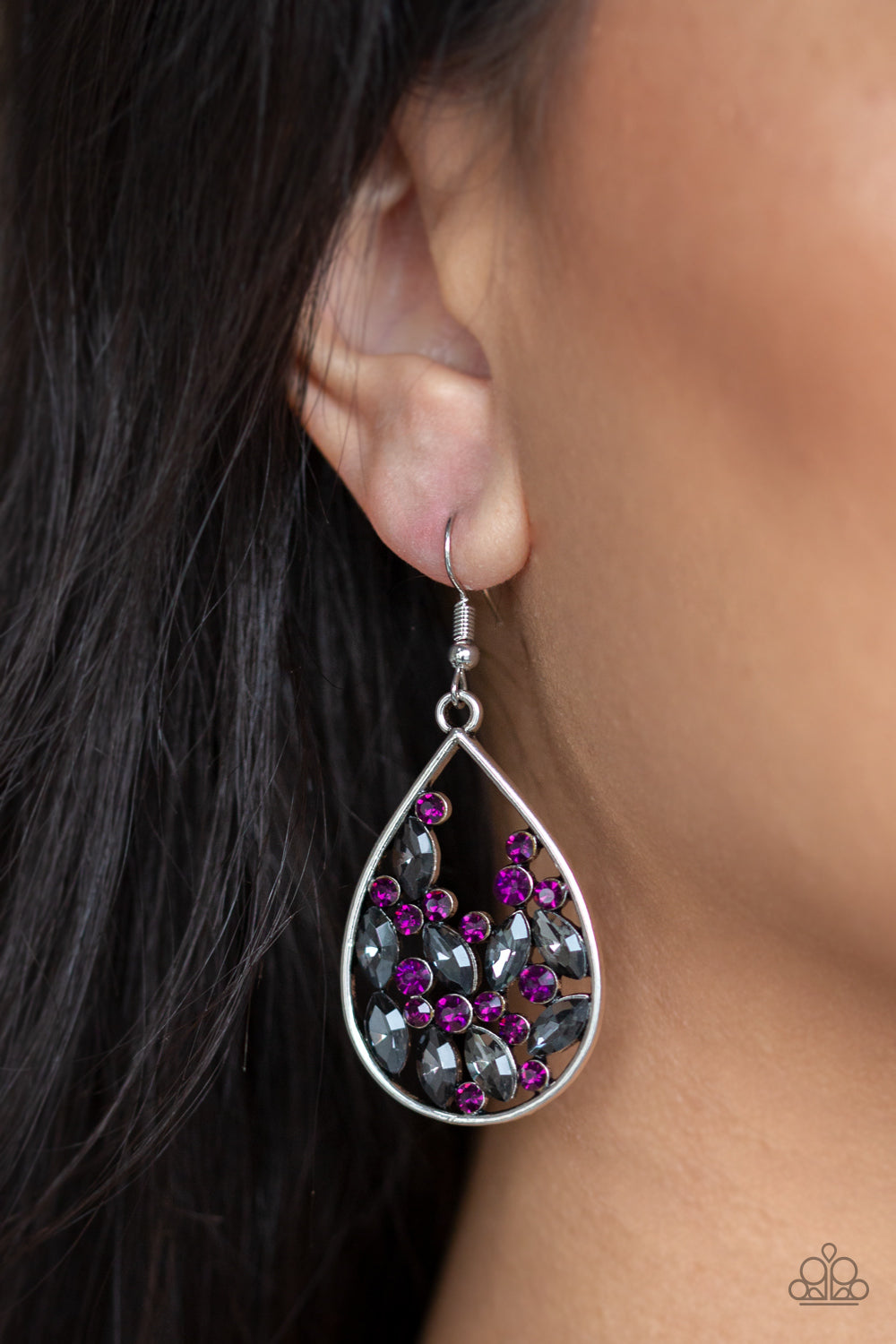 Paparazzi ♥ Cash or Crystal? - Purple ♥  Earrings