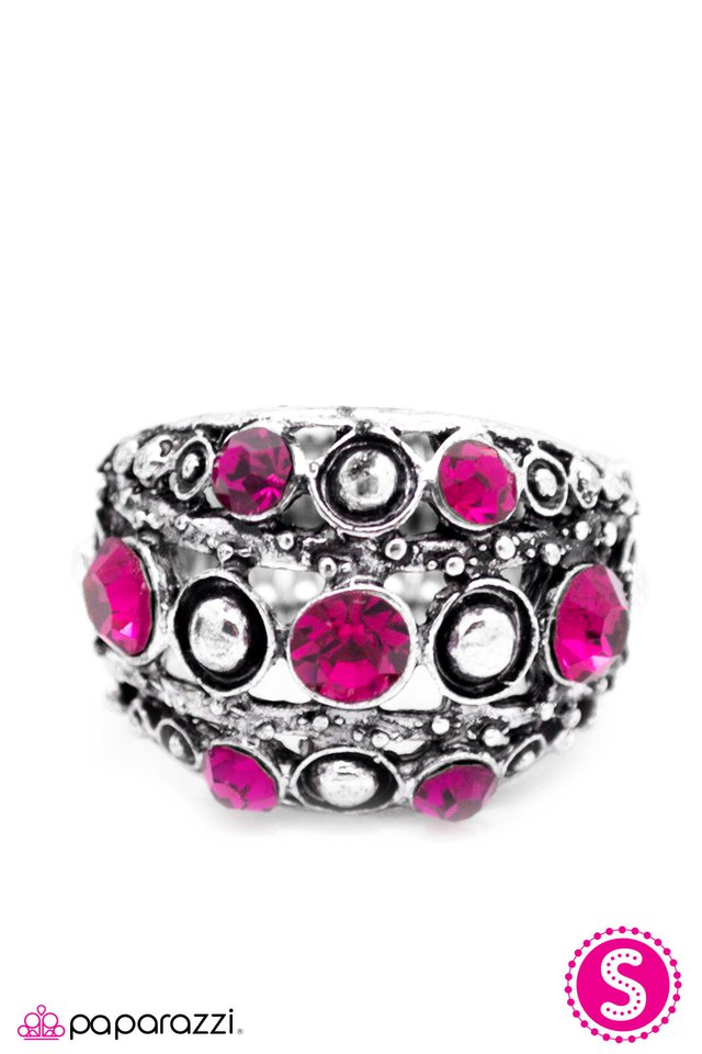 Paparazzi ♥ Look On the Bright Side - Pink ♥ Ring