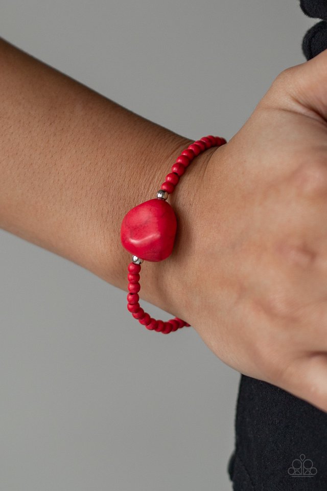 Paparazzi ♥ Eco Eccentricity - Red ♥ Bracelet