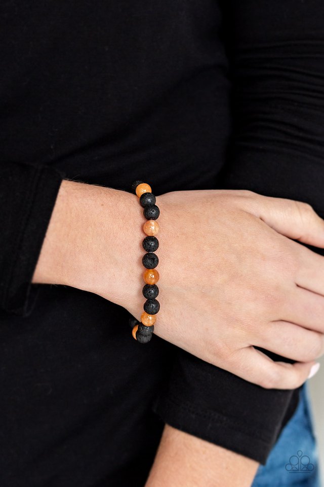 Paparazzi ♥ Top Ten Zen - Orange ♥ Bracelet