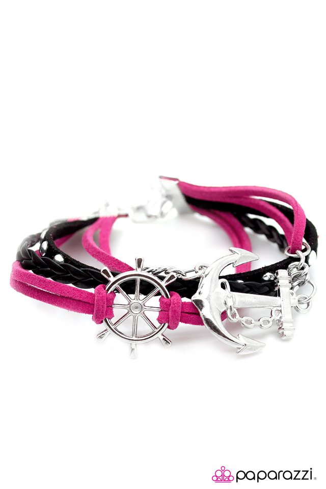 Paparazzi ♥ Anchors Away 2 - Pink ♥ Bracelet