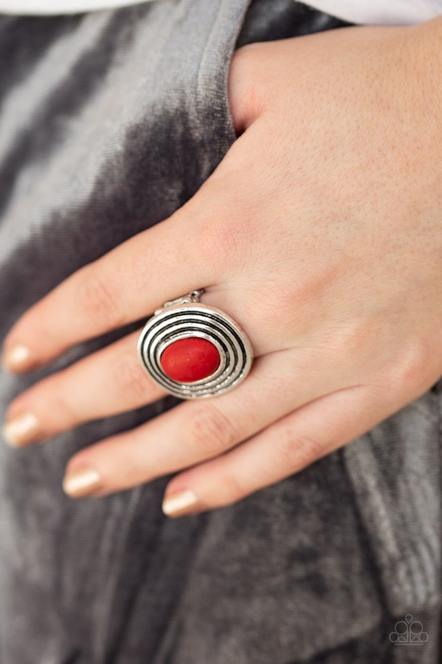 Paparazzi ♥ Spiraling Sands - Red ♥ Ring