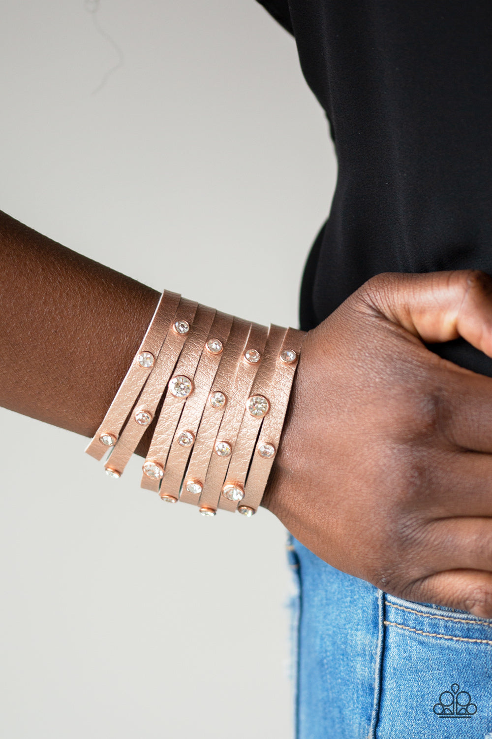 Paparazzi ♥ Go-Getter Glamorous - Copper ♥  Bracelet