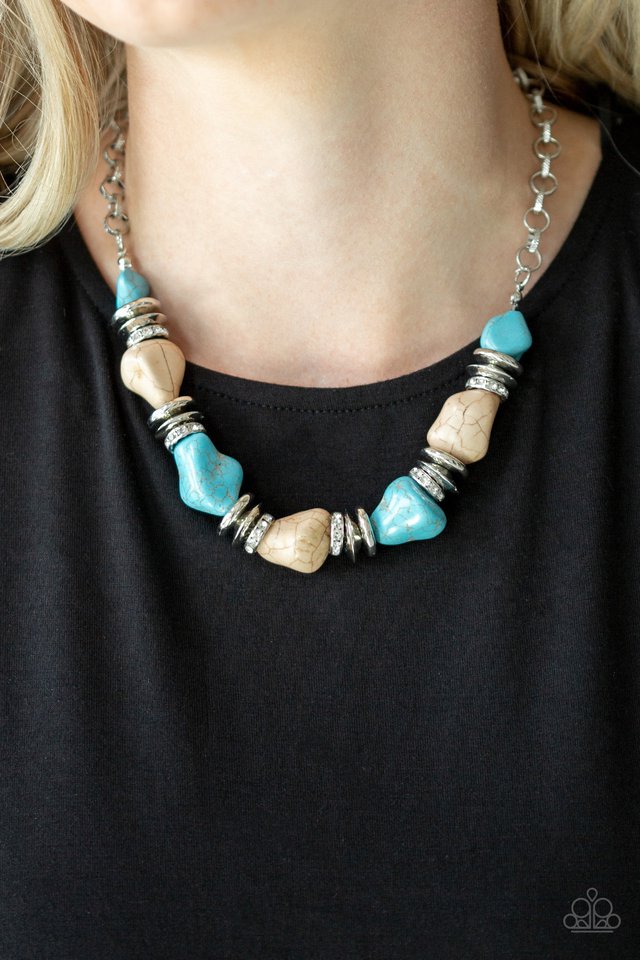 Paparazzi ♥ Stunningly Stone Age - Multi ♥ Necklace