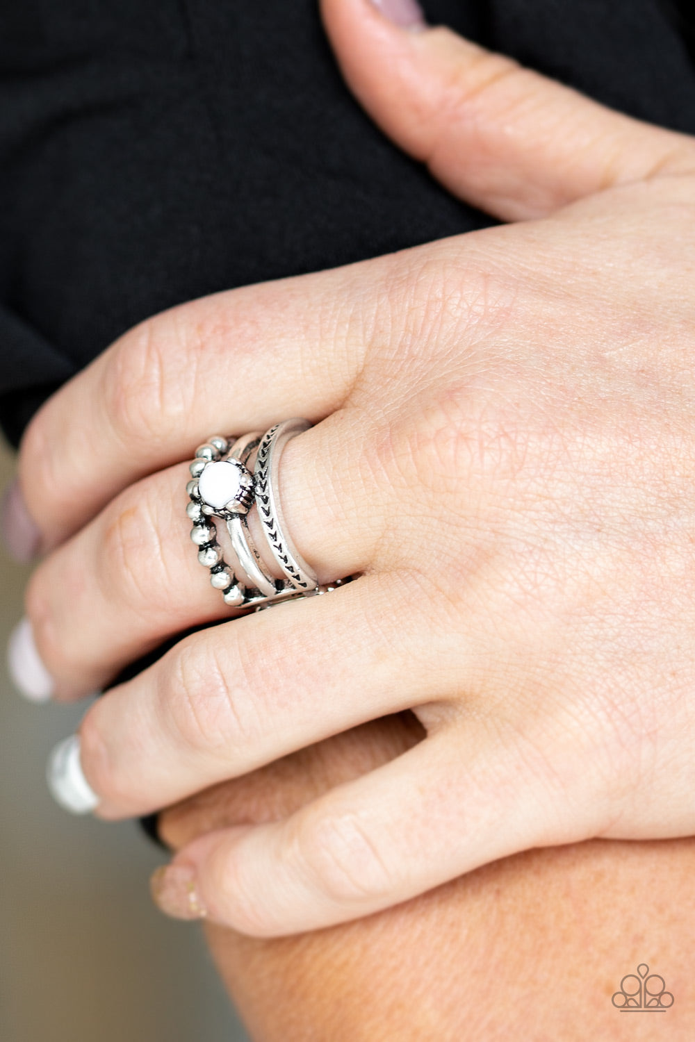 Paparazzi ♥ POP Rival - White ♥  Ring