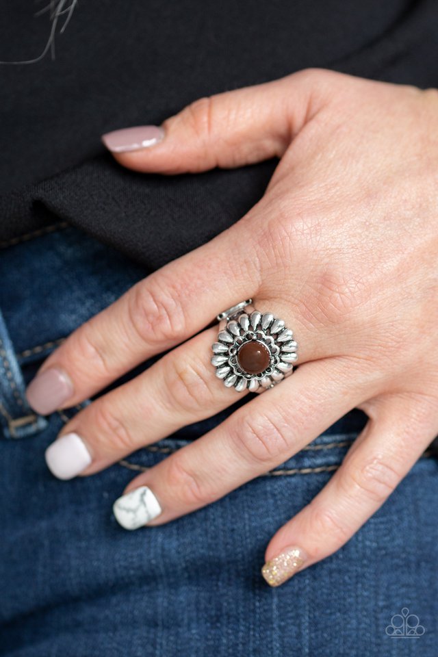Paparazzi ♥ Poppy Pep - Brown ♥ Ring