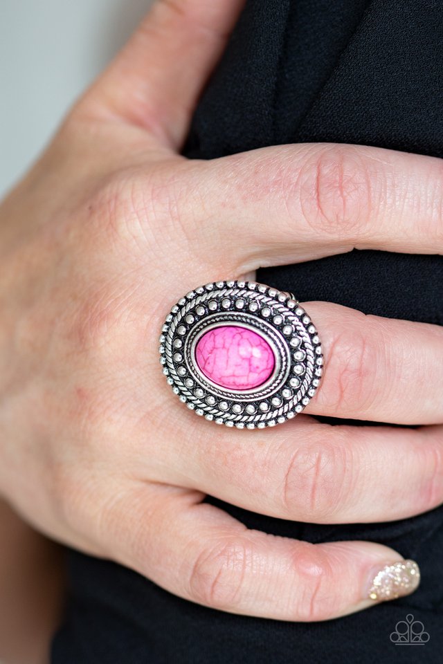 Paparazzi ♥ Terra Terrain - Pink ♥ Ring