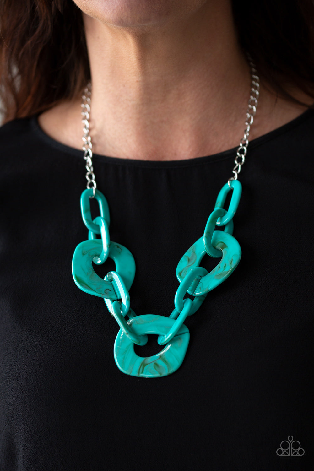 Paparazzi ♥ Courageously Chromatic - Blue ♥  Necklace