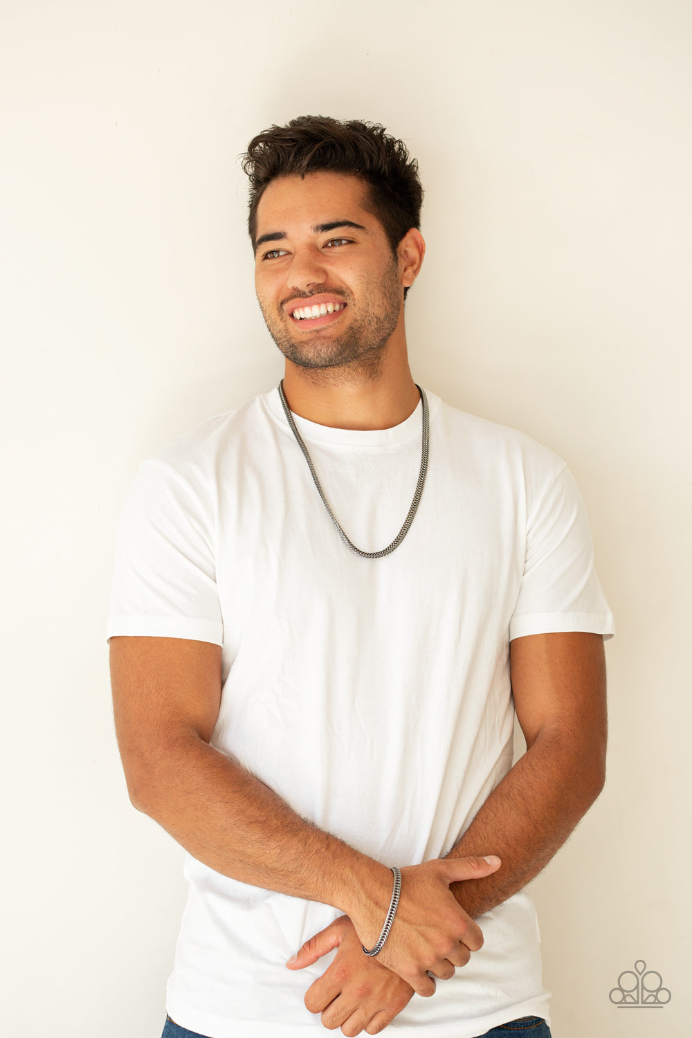 Paparazzi ♥ Knockout King - Black ♥  Mens Necklace