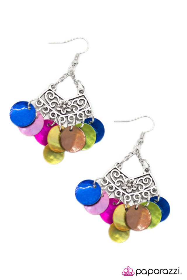 Paparazzi ♥ For SHORE - Multi ♥ Earrings