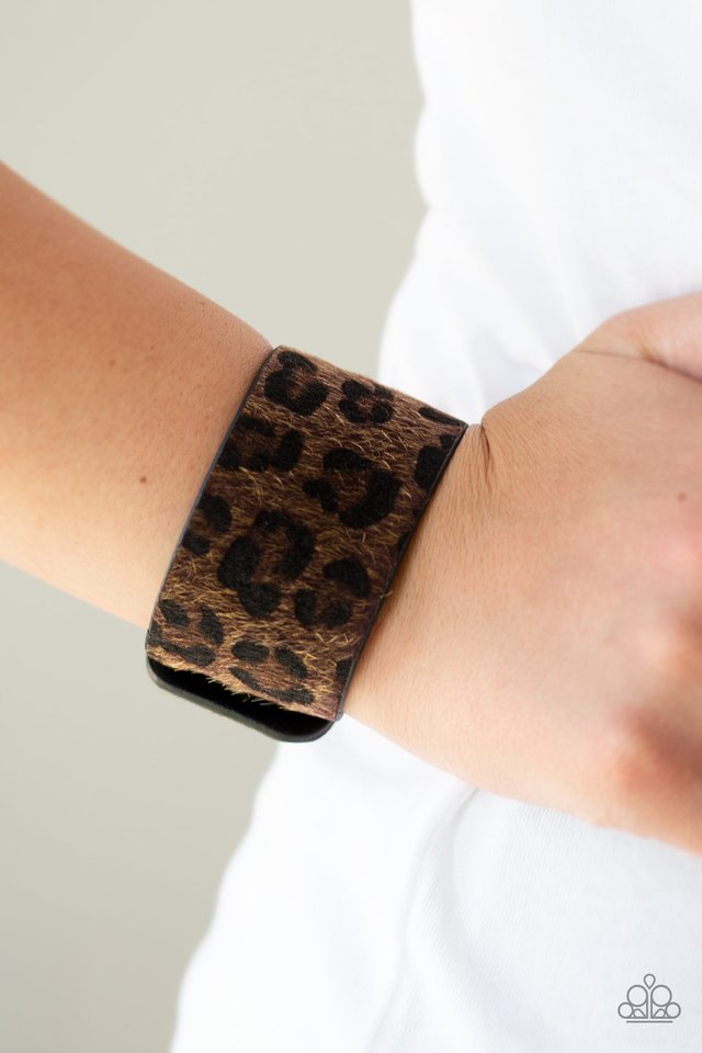 Paparazzi ♥ Cheetah Cabana - Brown ♥ Bracelet