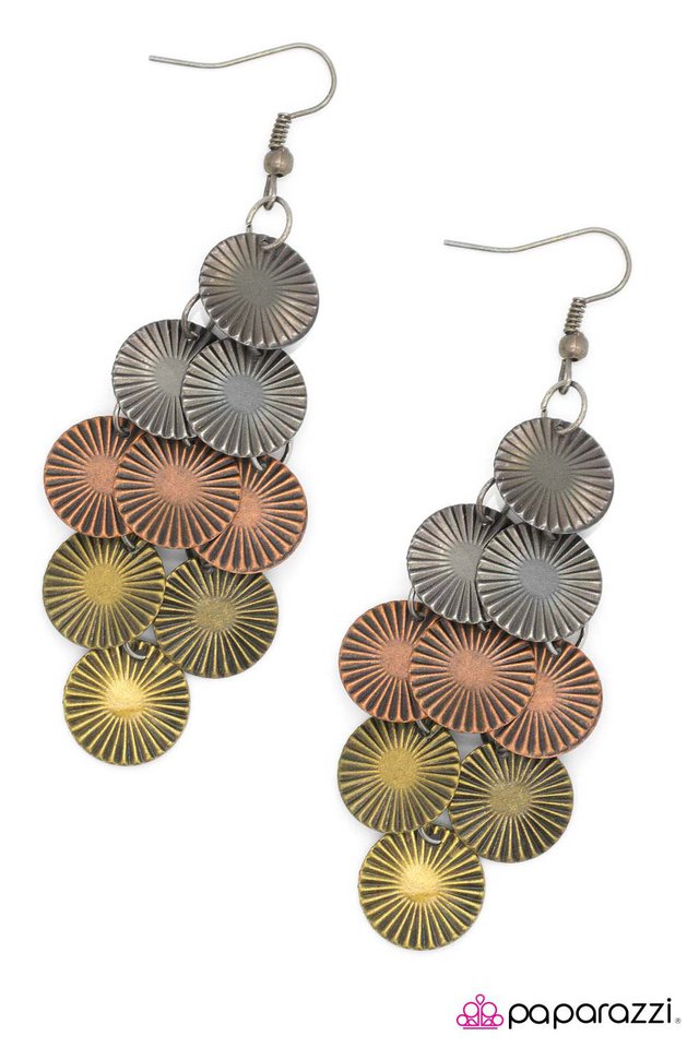Paparazzi ♥ Nine Lives - Multi ♥ Earrings