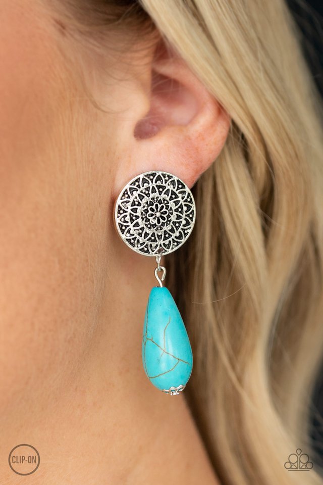 Paparazzi ♥ Prairie Bliss - Blue ♥ Clip-On