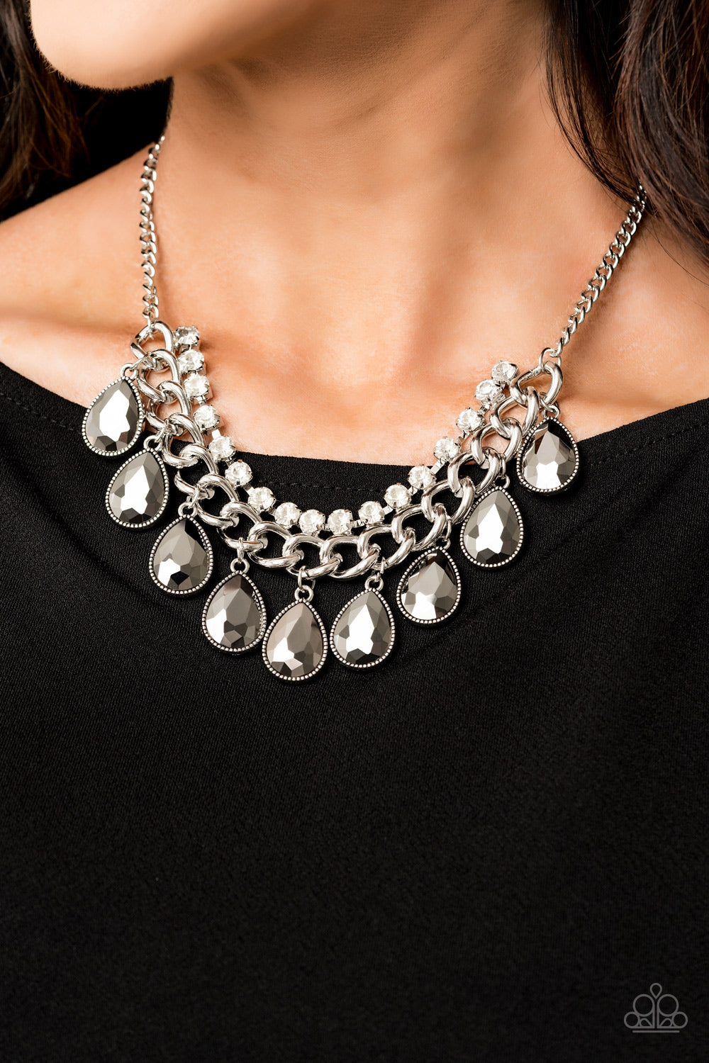 Paparazzi ♥ All Toget-HEIR Now - Silver ♥  Necklace
