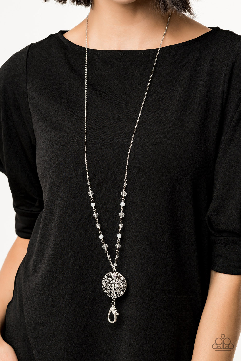 Paparazzi ♥ Everyday Enchantment - White ♥  Lanyard