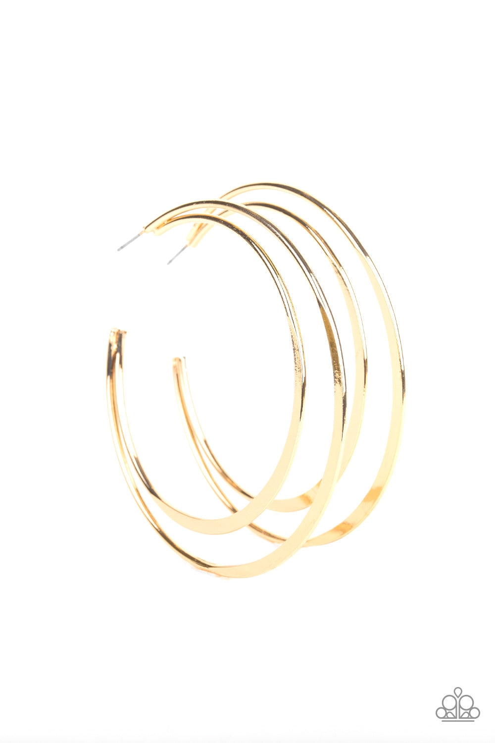Paparazzi ♥ Last HOOP-rah - Gold ♥ Necklace