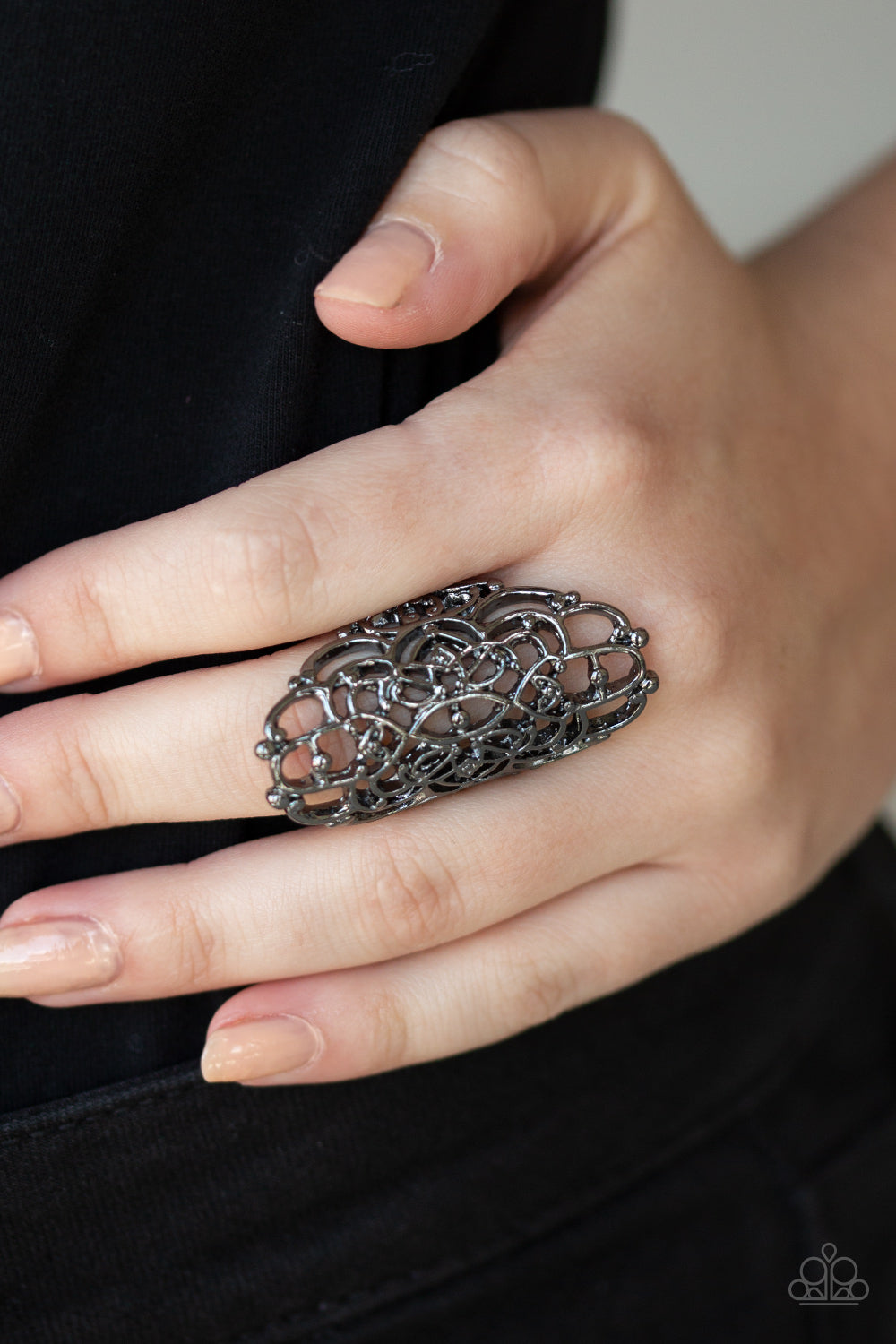 Paparazzi ♥ Mandala Magic - Black ♥  Ring