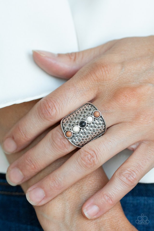 Paparazzi ♥ A Line In The SANDSTONE - Brown ♥ Ring