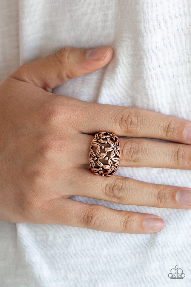 Paparazzi ♥ Haute Havana - Copper ♥ Ring