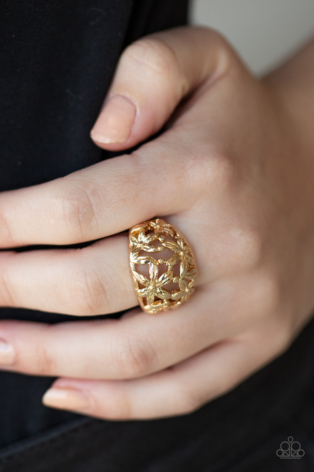 Paparazzi ♥ Haute Havana - Gold ♥  Ring