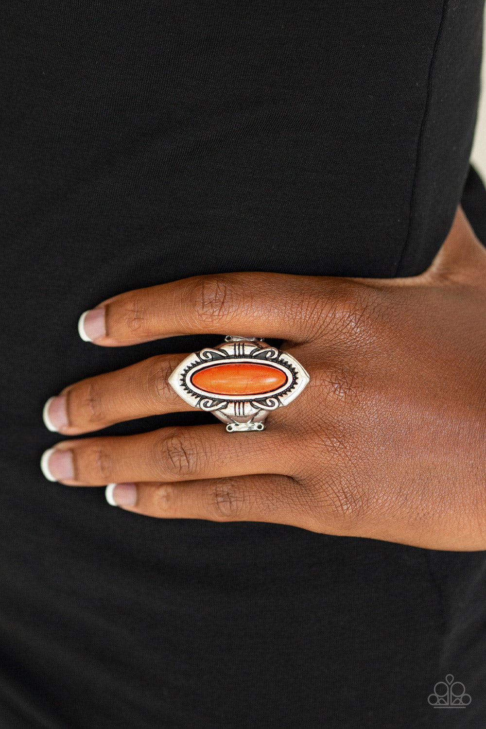 Paparazzi ♥ Santa Fe Serenity - Orange ♥  Ring