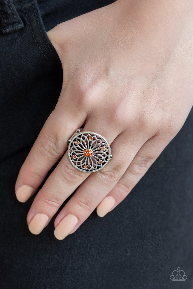 Paparazzi ♥ Mandala Magnificence - Orange ♥ Ring