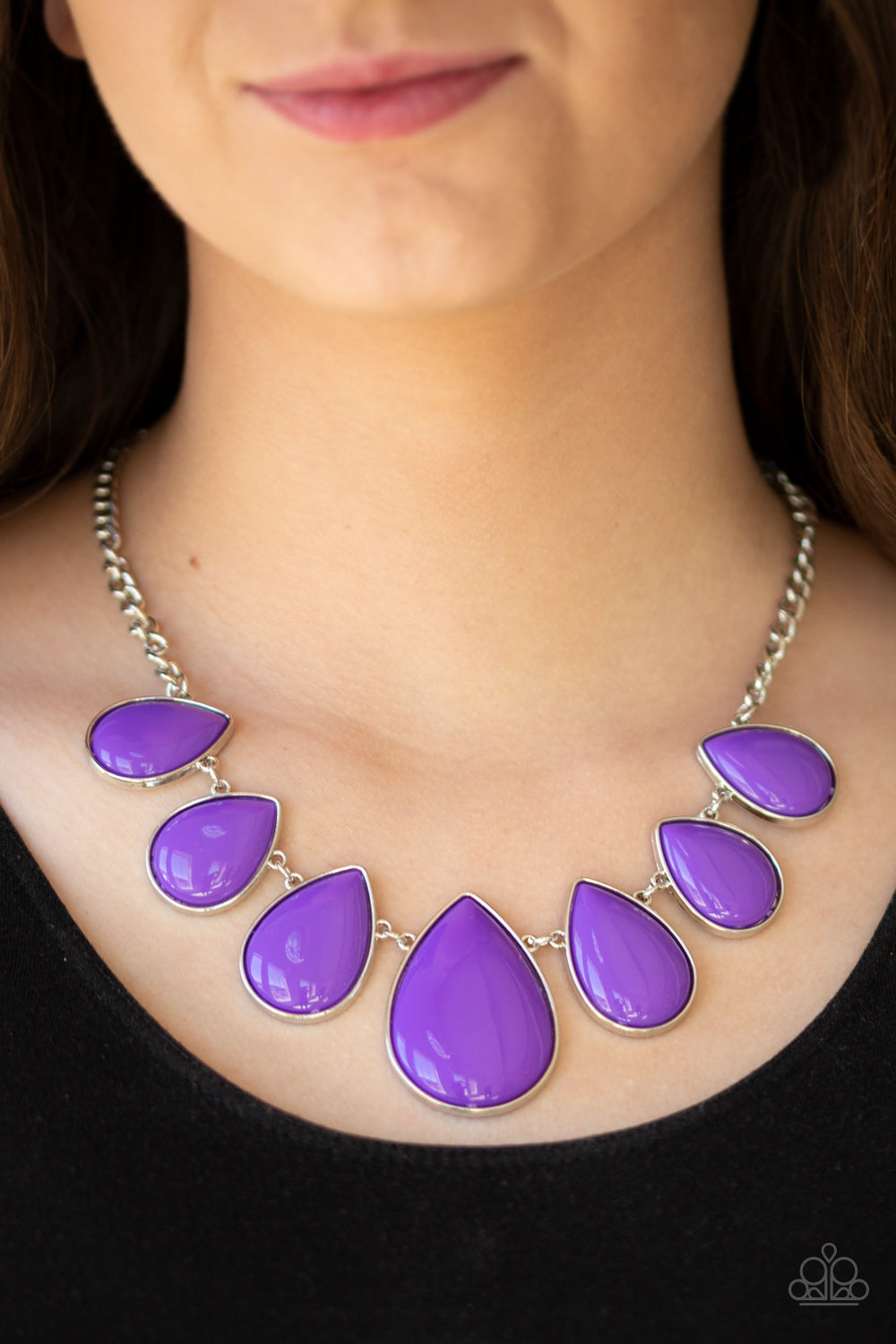 Paparazzi ♥ Drop Zone - Purple ♥  Necklace