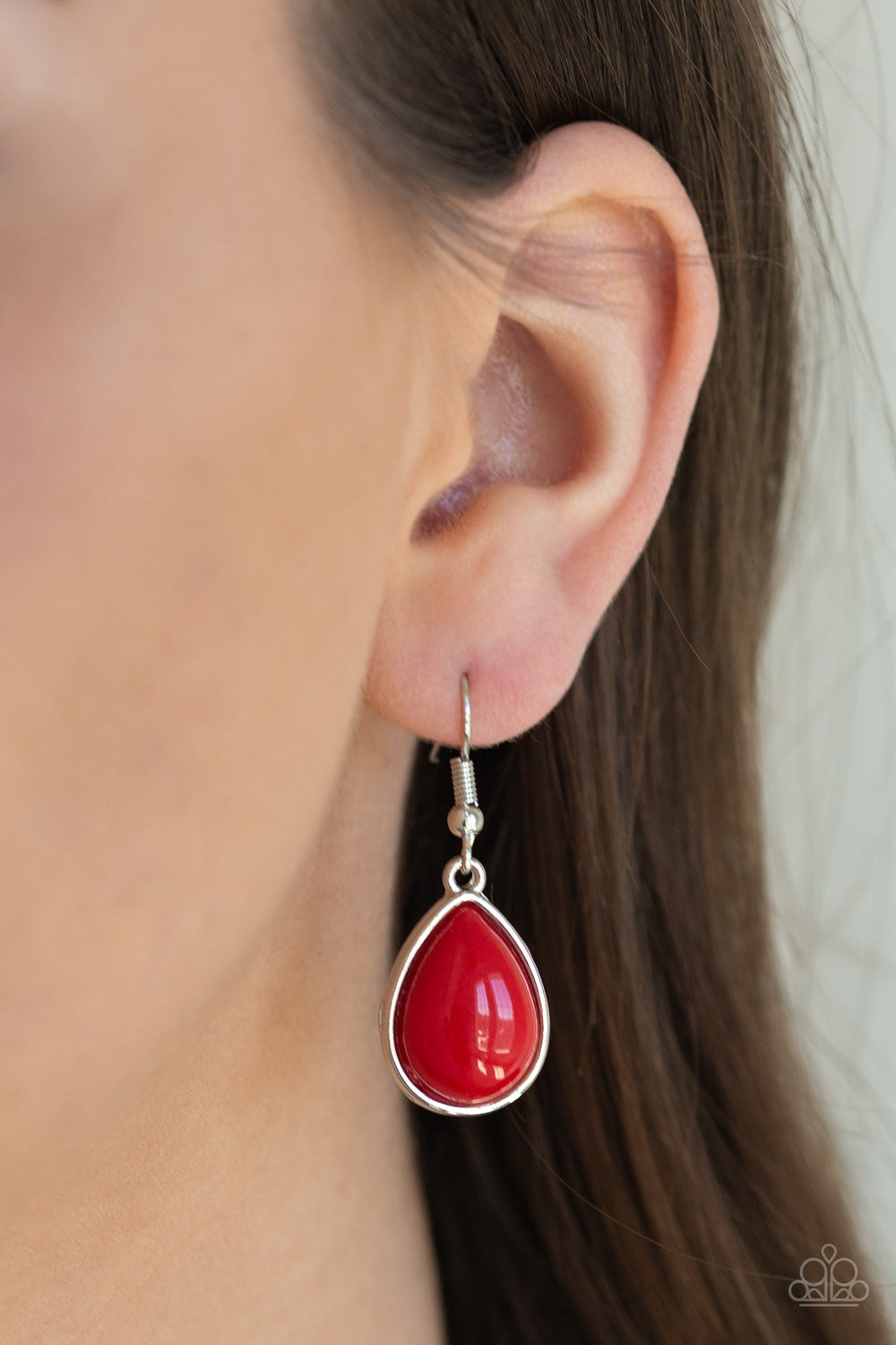 Paparazzi ♥ Drop Zone - Red ♥  Necklace